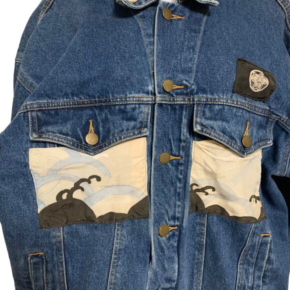 BD Custom Classics Jean Jacket With Custom Pockets And Back Womens Size M - Picture 4 of 8